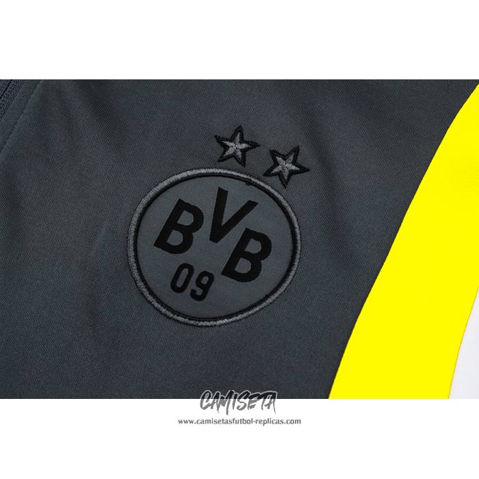 Chandal de Chaqueta del Borussia Dortmund 2023-2024 Gris